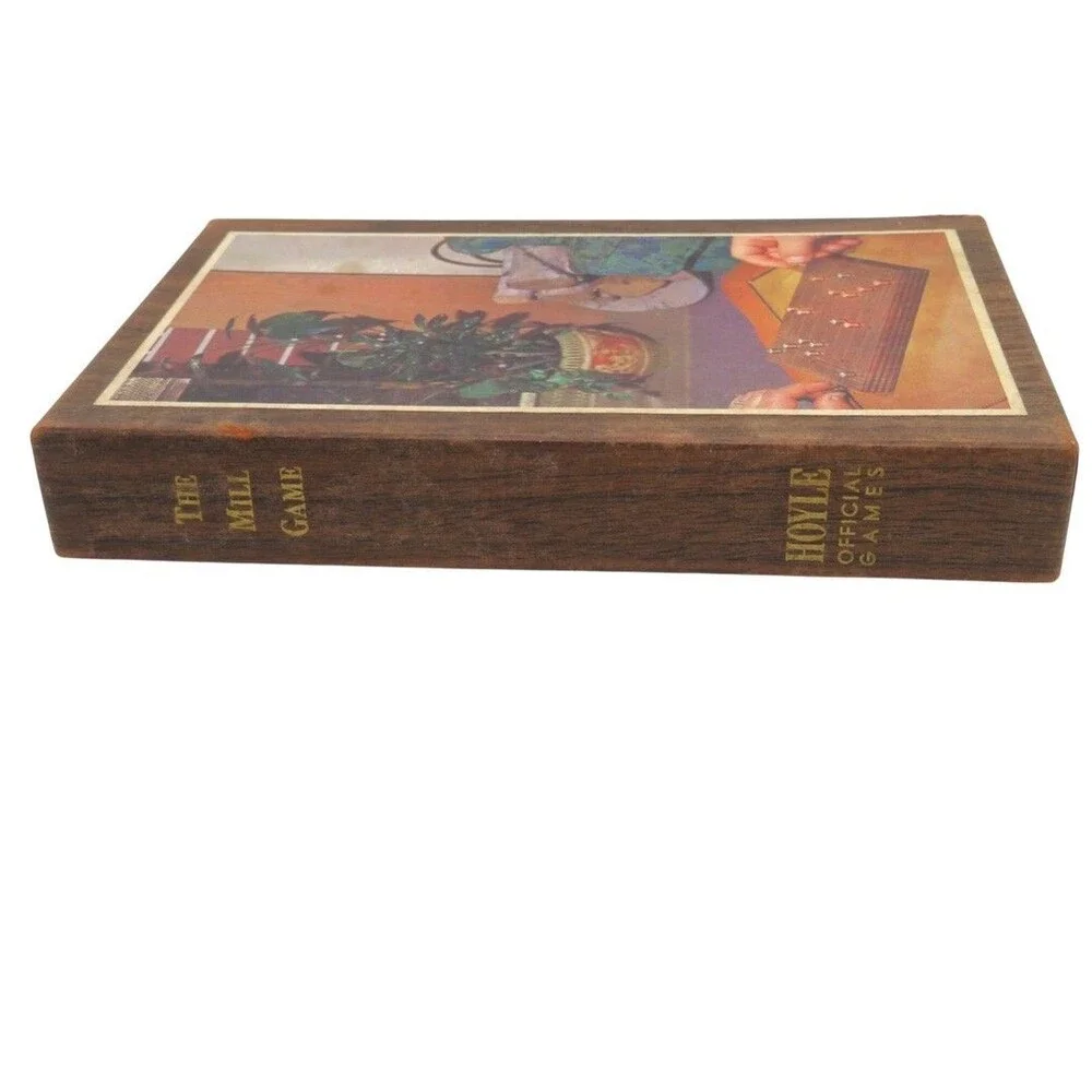 Vintage Vintage Hoyle Official The Mill Game Stancraft Walnut Wooden Peg Game